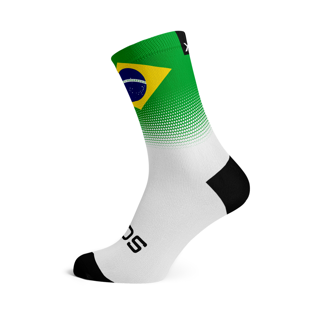 Brazil Flag Crew Socks