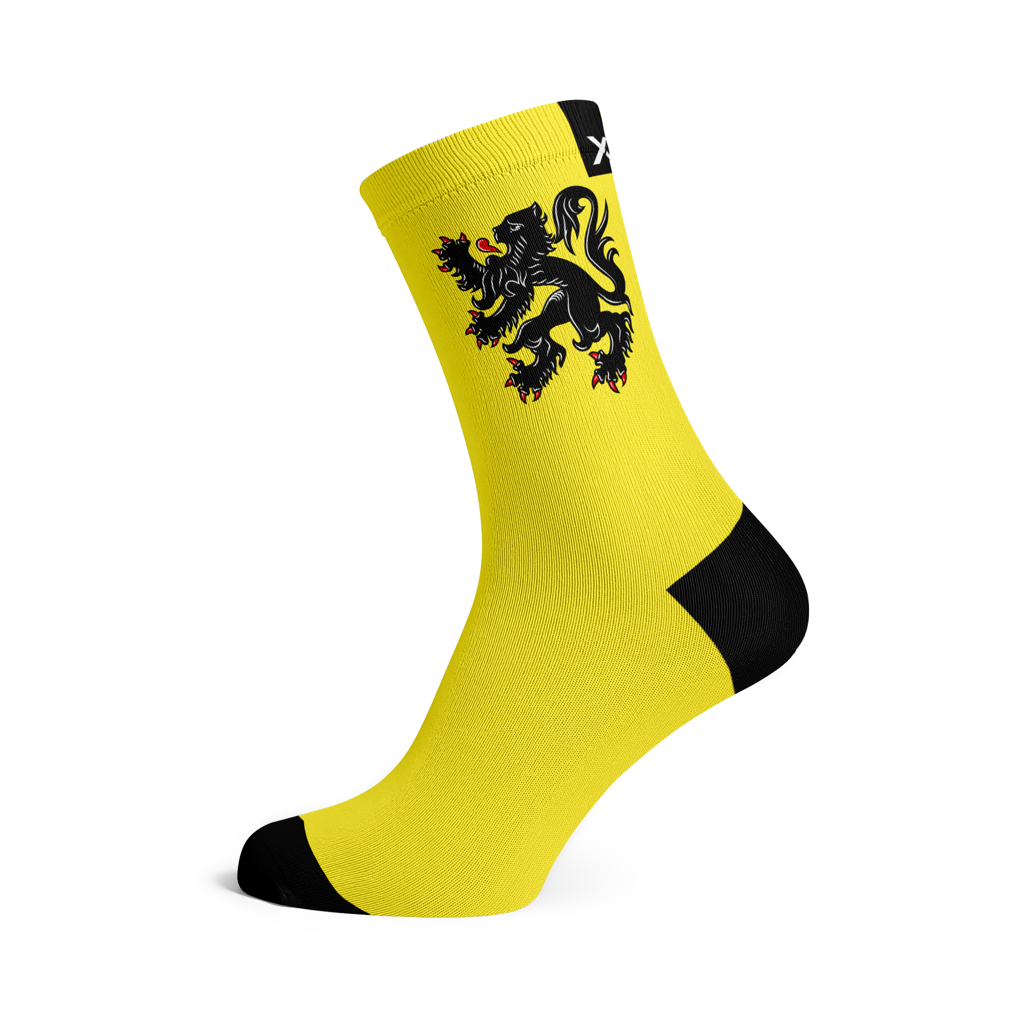 Flemish Lion Flag Crew Socks