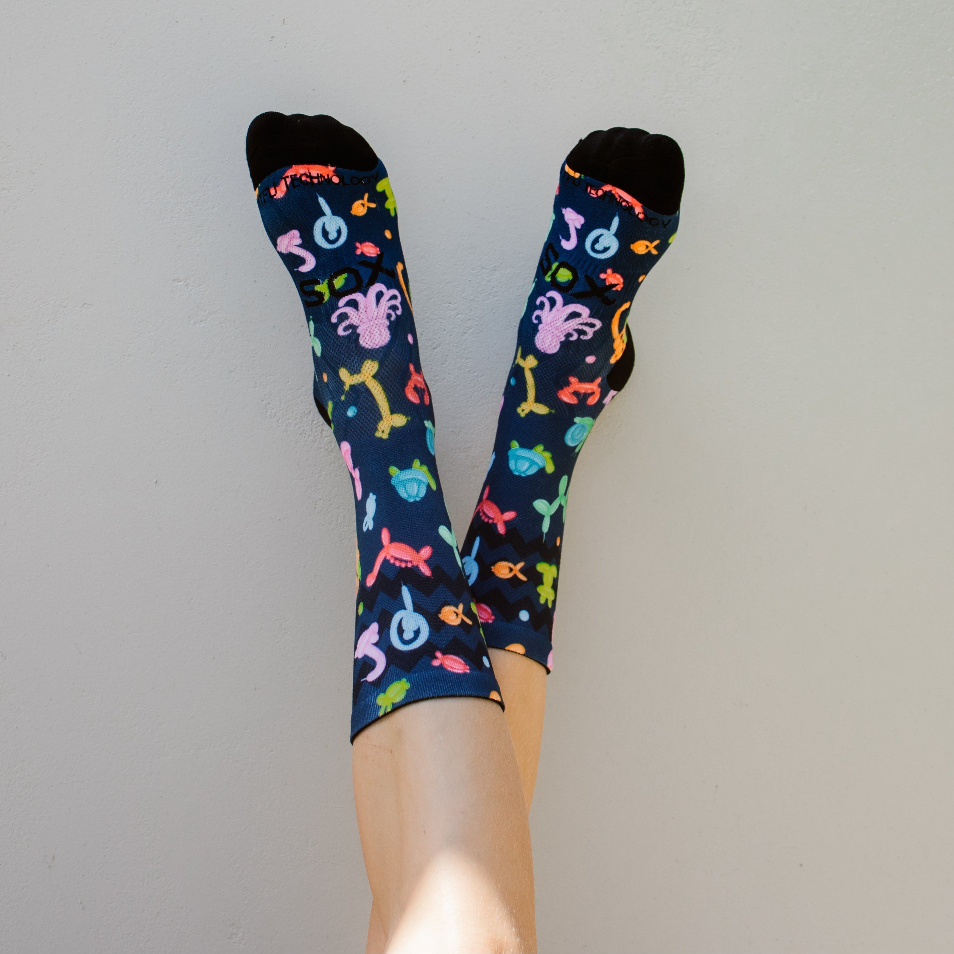 Balloon Animals Crew Socks