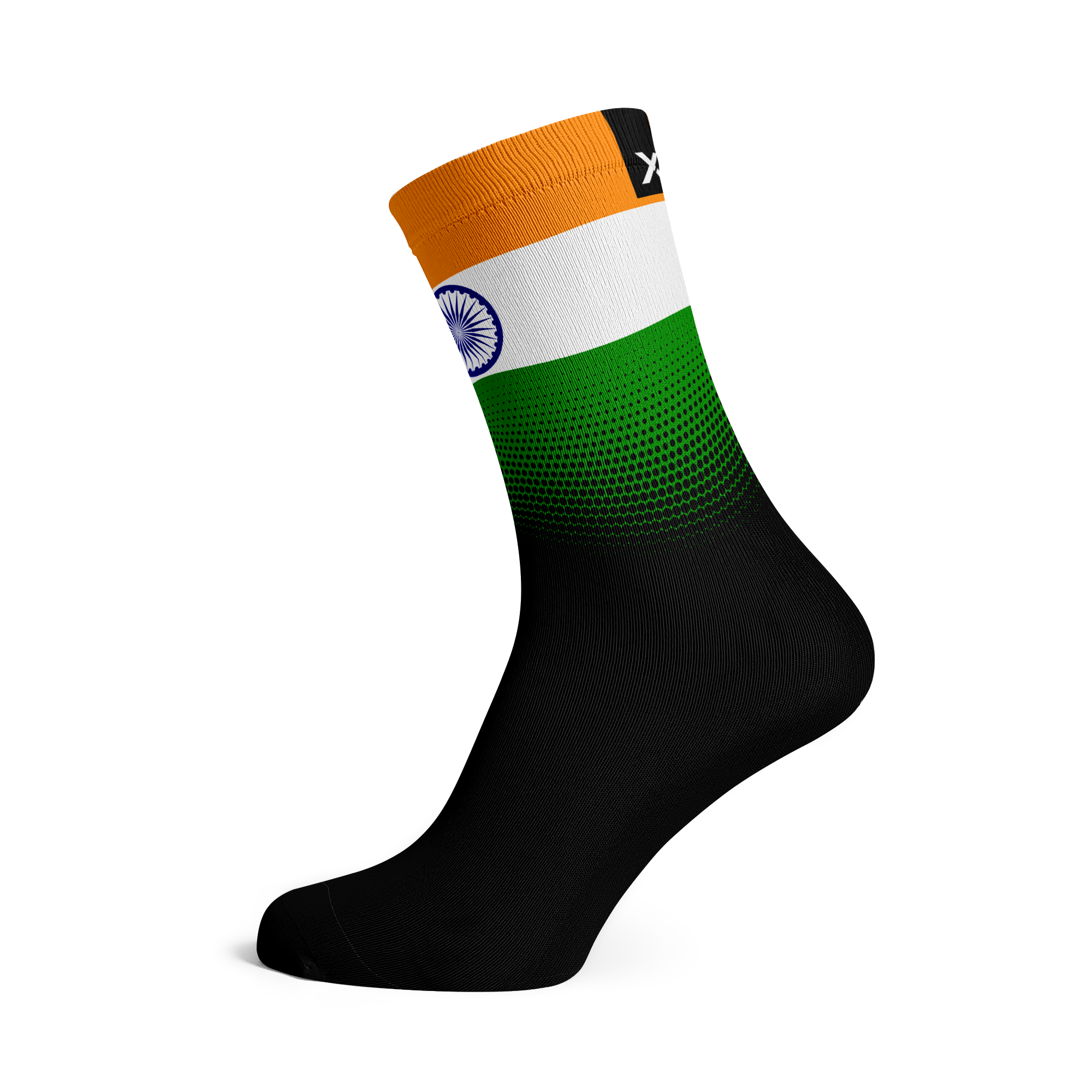 India Flag Crew Socks