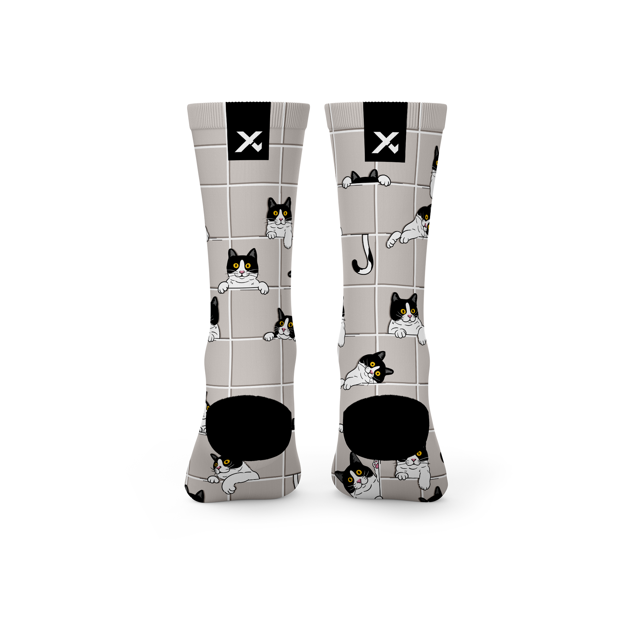 Peekaboo Paws Crew Socks