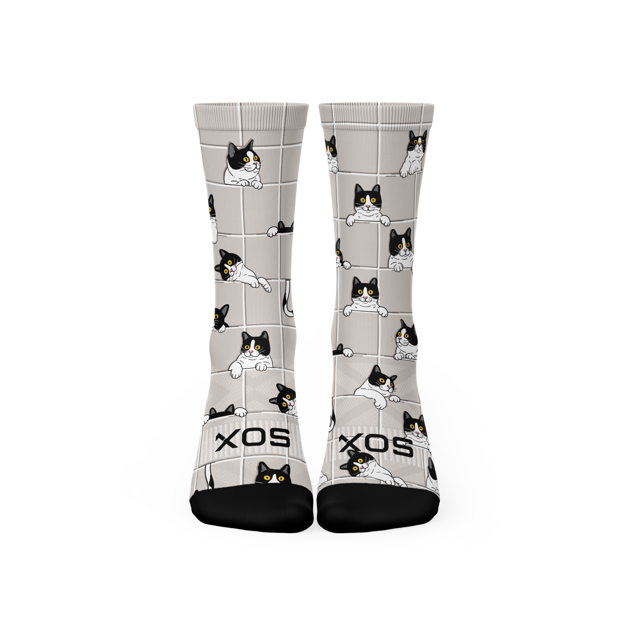 Peekaboo Paws Crew Socks