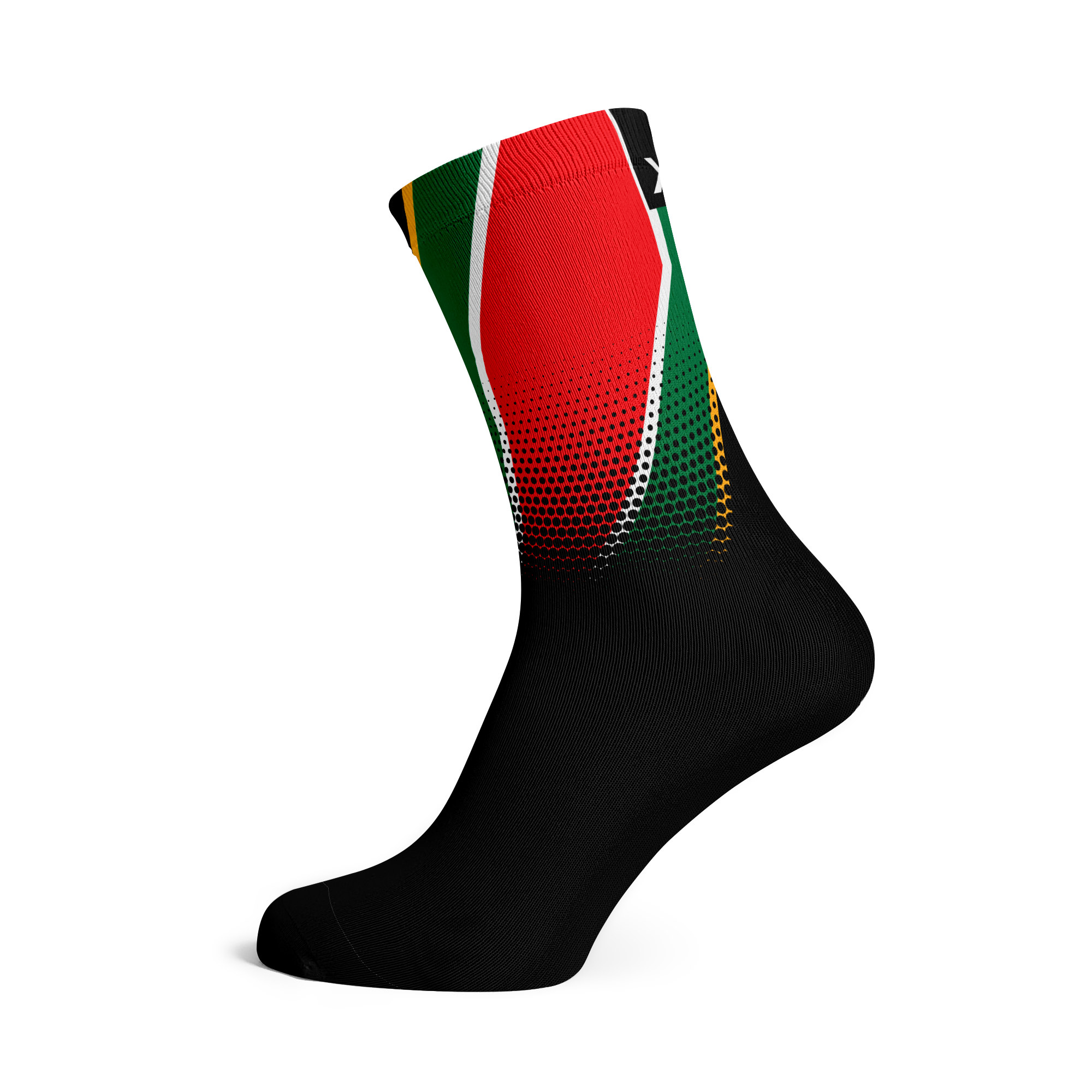 South Africa Flag Crew Socks
