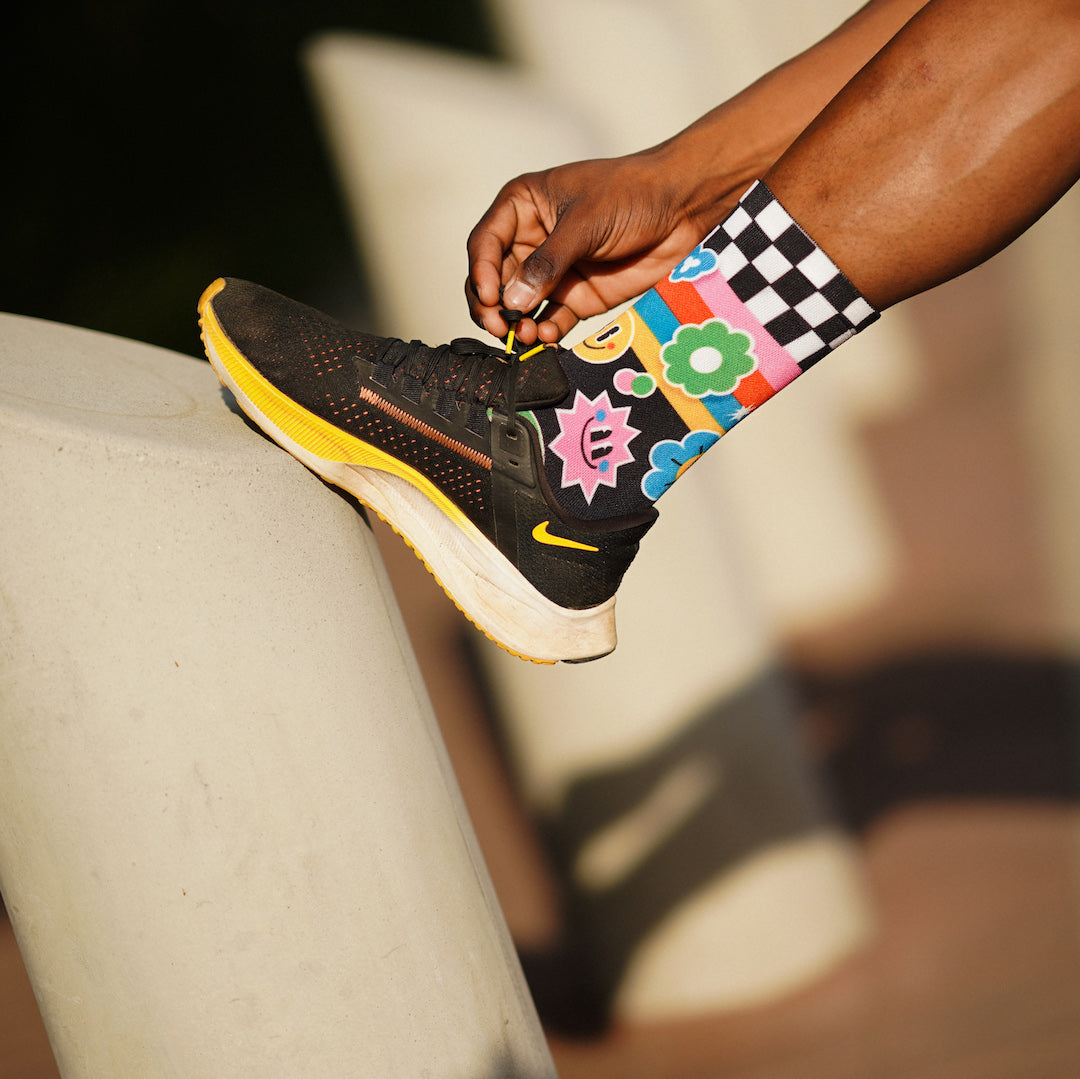 Sticker Crew Socks