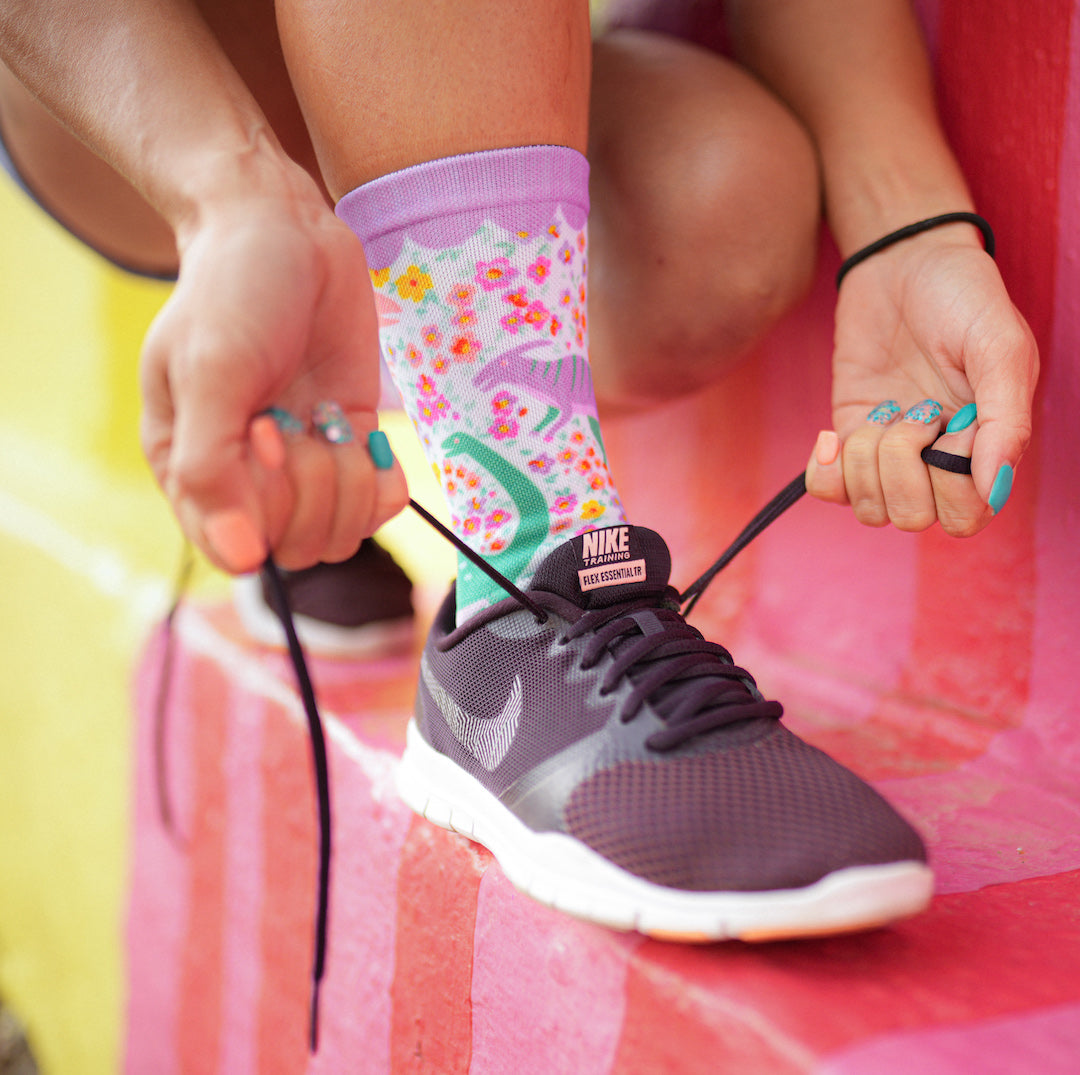 Wonderland Crew Socks