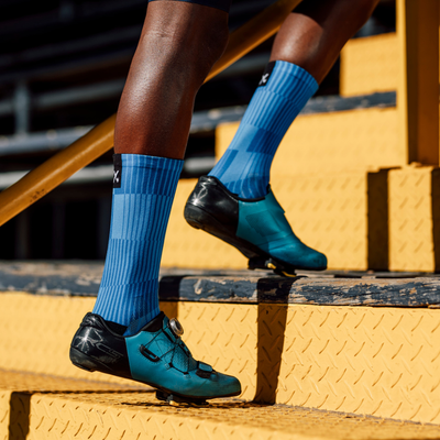 Slight Blue Crew Socks