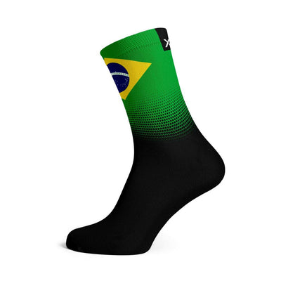 Brazil Flag Crew Socks