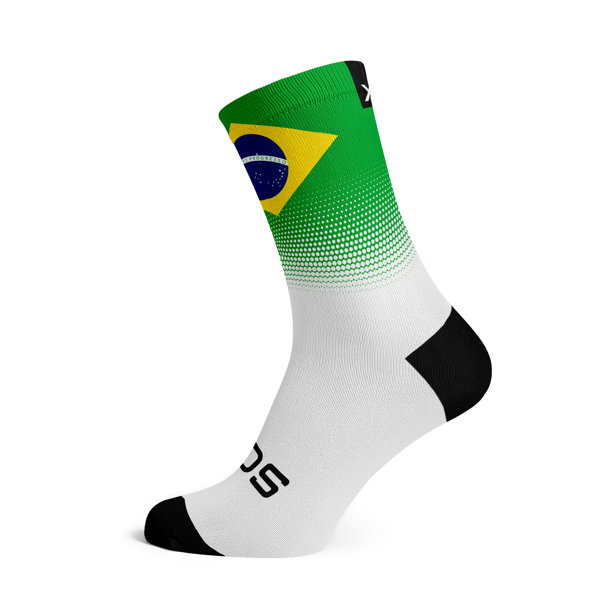 Brazil Flag Crew Socks