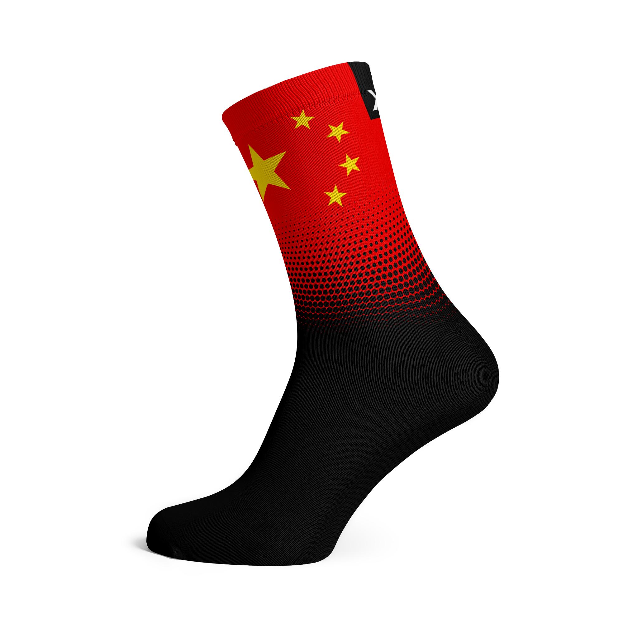 China Flag Crew Socks