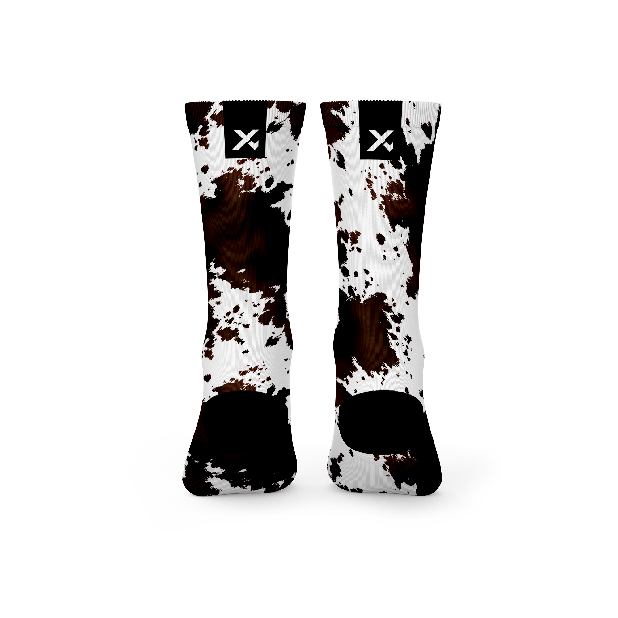 Cow Print Crew Socks