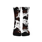 Cow Print Crew Socks