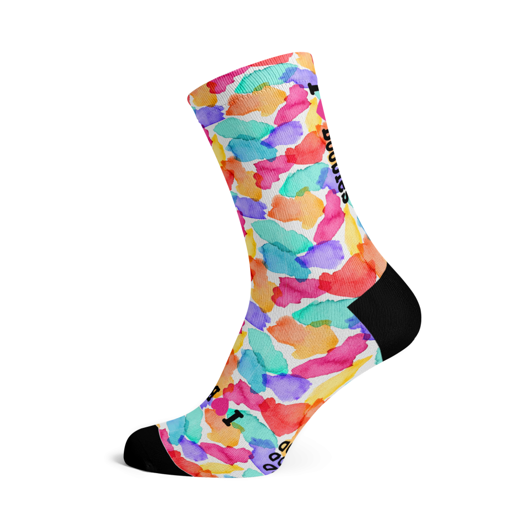 I Love Boobies Palette Crew Socks