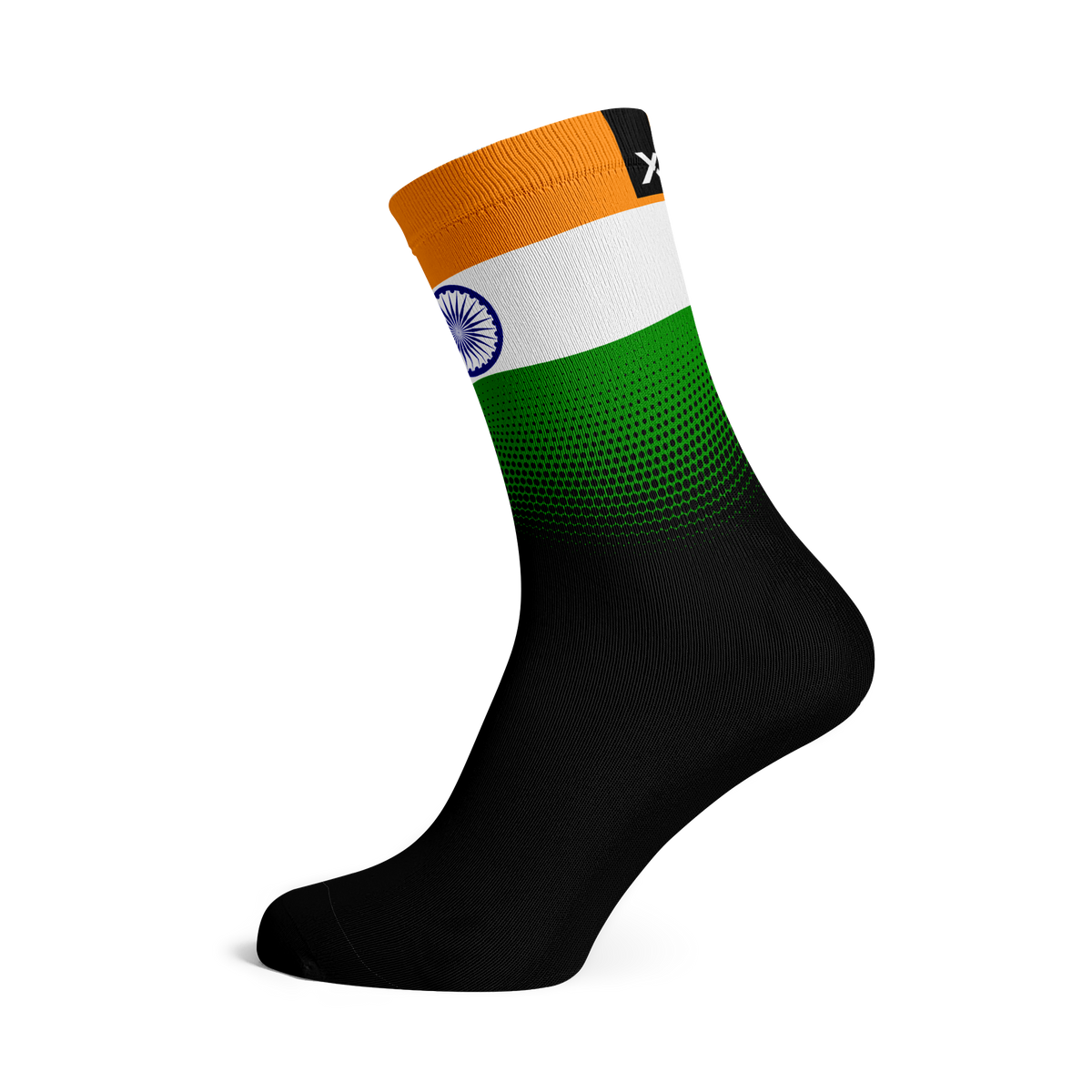 India Flag Crew Socks