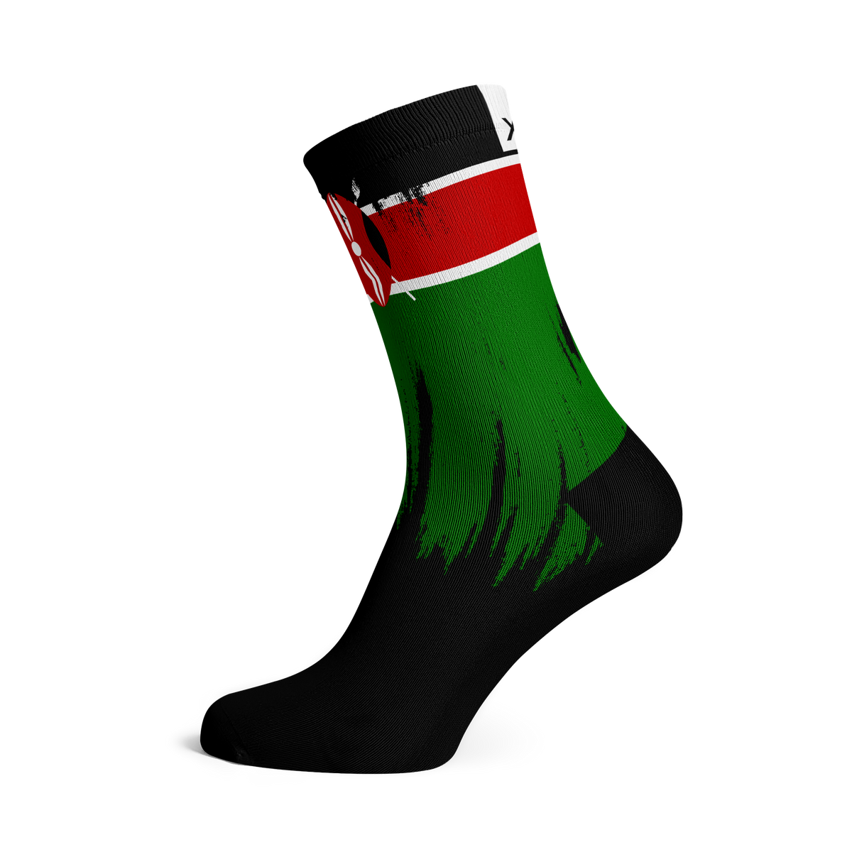 Kenya Splash Flag Crew Socks