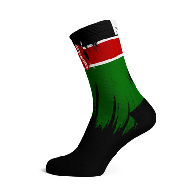 Kenya Splash Flag Crew Socks