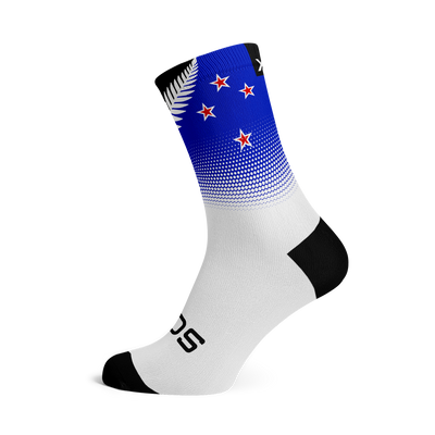 New Zealand Silver Fern Flag Crew Socks