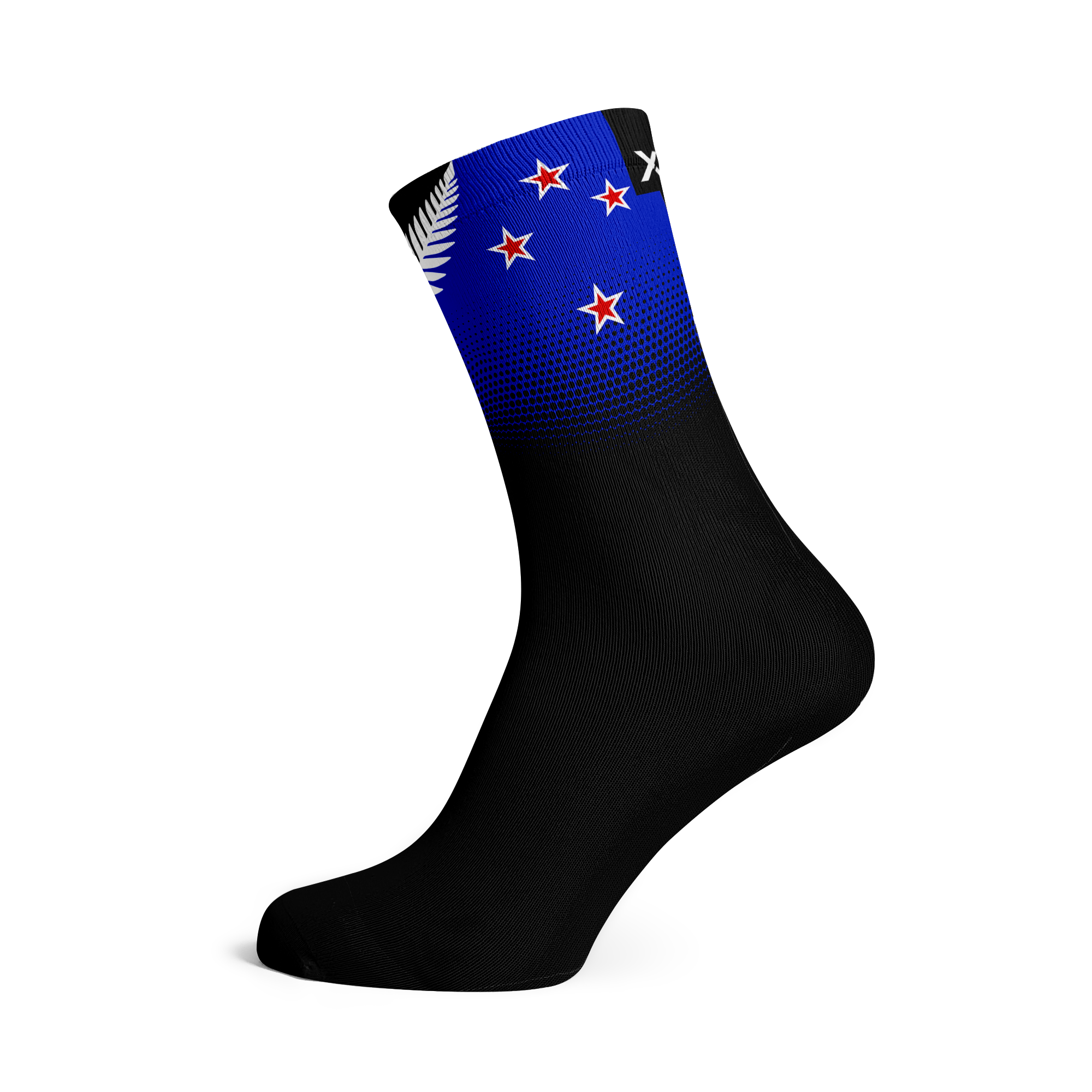 New Zealand Silver Fern Flag Crew Socks