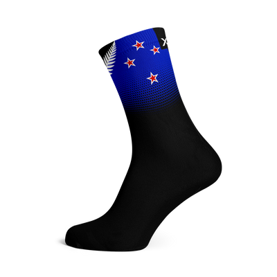 New Zealand Silver Fern Flag Crew Socks