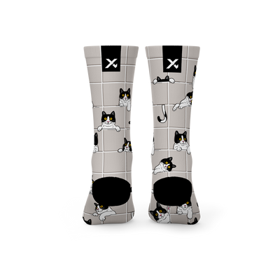Peekaboo Paws Crew Socks