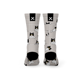 Peekaboo Paws Active Crew Socks