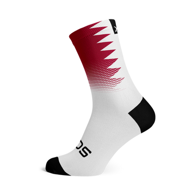 Qatar Flag Crew Socks