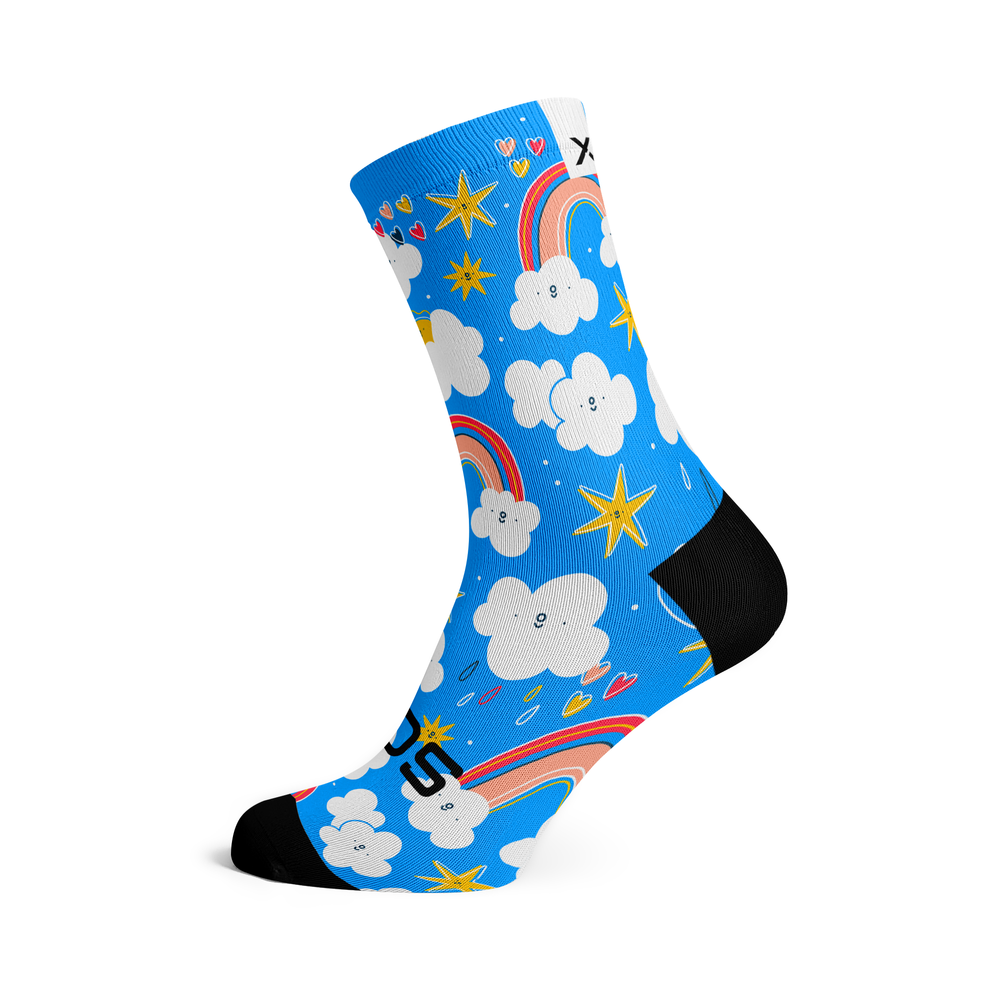 Rainbow Blue Kids Socks
