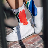 SA Splash White Flag Socks