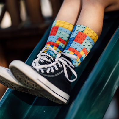 Blocks Crew Socks