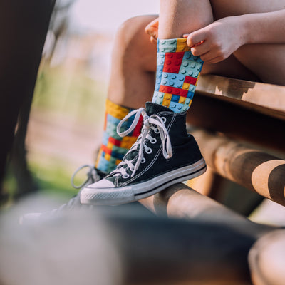 Blocks Crew Socks
