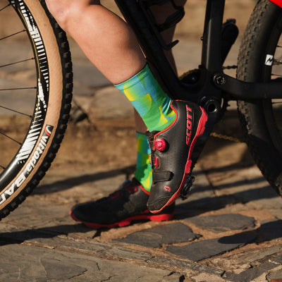 Solid Green Crew Socks