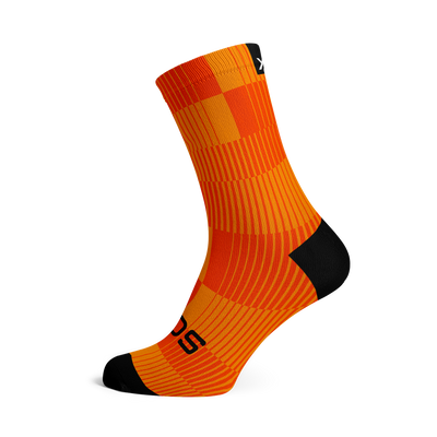 Slight Orange Crew Socks