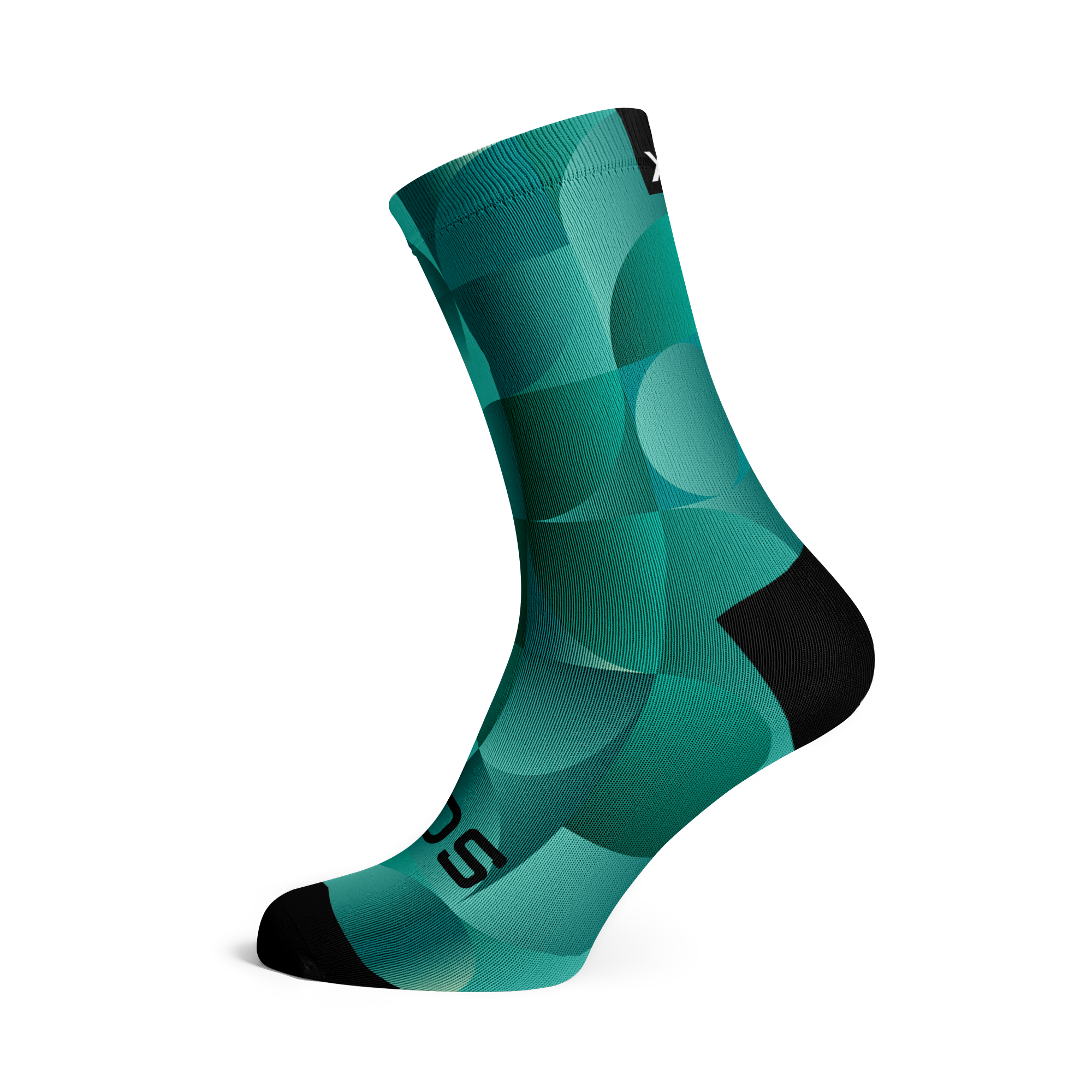 Solid Teal Crew Socks