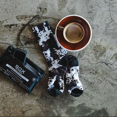 Cow Print Crew Socks