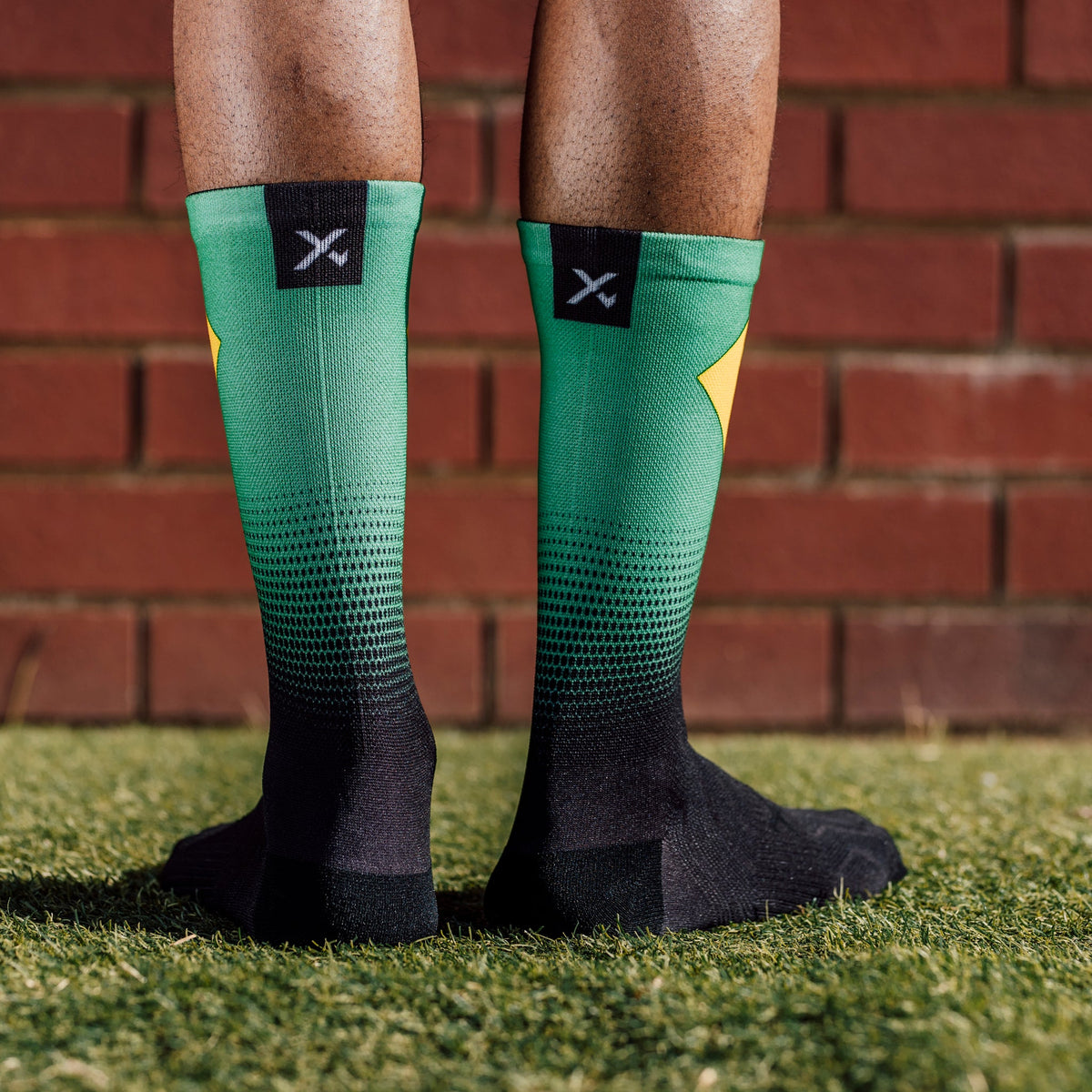 Brazil Flag Crew Socks