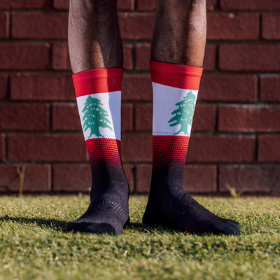 Lebanon Flag Crew Socks