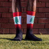 Lebanon Flag Socks