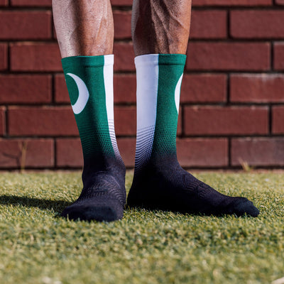 Pakistan Flag Crew Socks