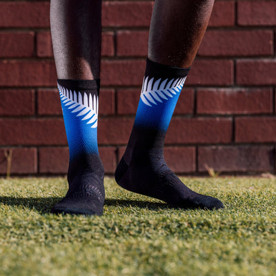 New Zealand Silver Fern Flag Crew Socks