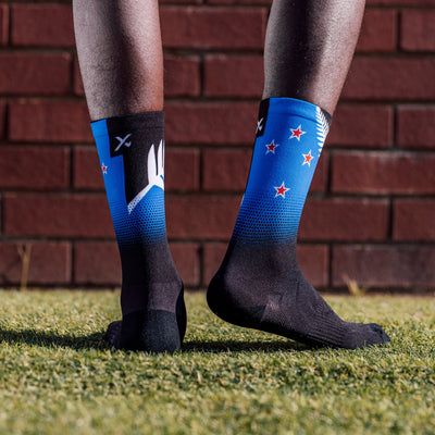 New Zealand Silver Fern Flag Crew Socks