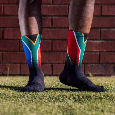 South Africa Flag Crew Socks