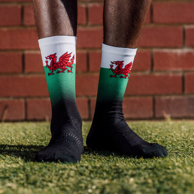 Wales Flag Crew Socks