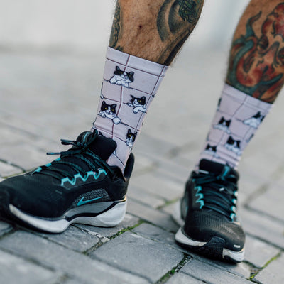 Peekaboo Paws Crew Socks