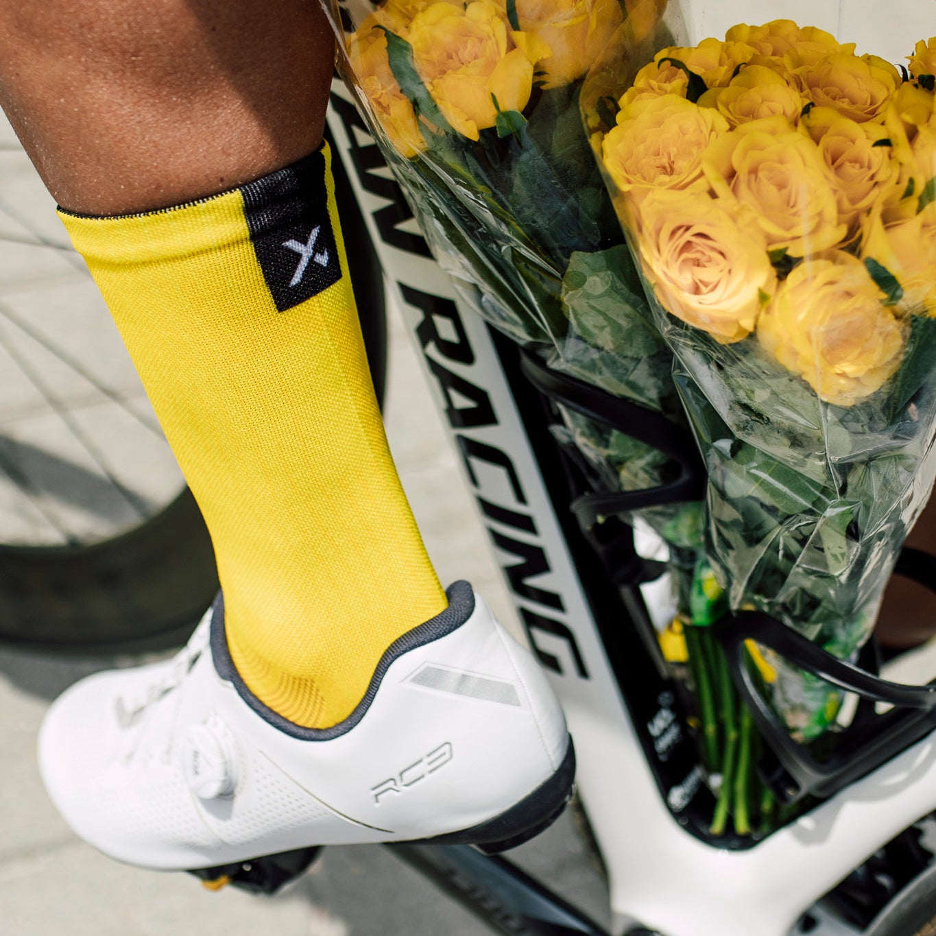 Slight Yellow Crew Socks