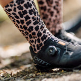 Golden Leopard Crew Socks