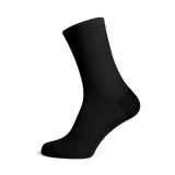 Solid Black Casual Crew Socks
