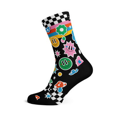 Sticker Crew Socks