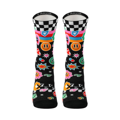 Sticker Crew Socks