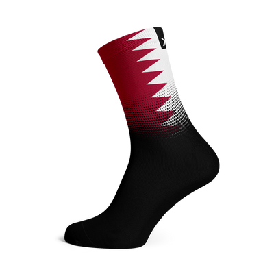 Qatar Flag Crew Socks