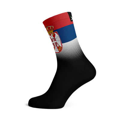 Serbia Flag Crew Socks